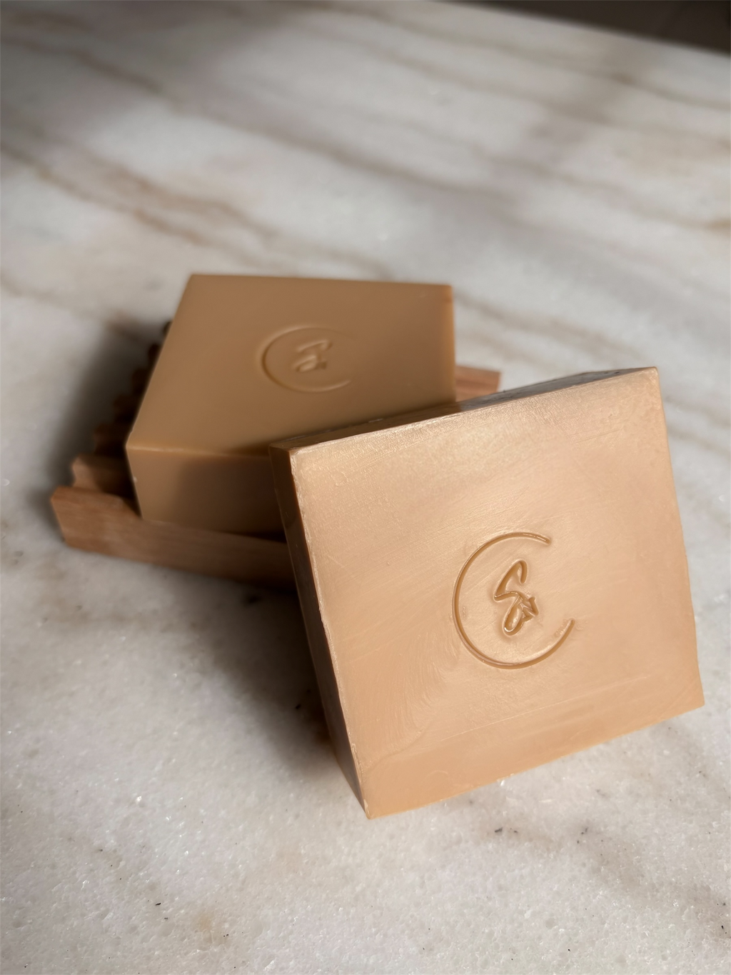 Black seed and pearl beauty bar with natural dark tone, luxury handmade soap