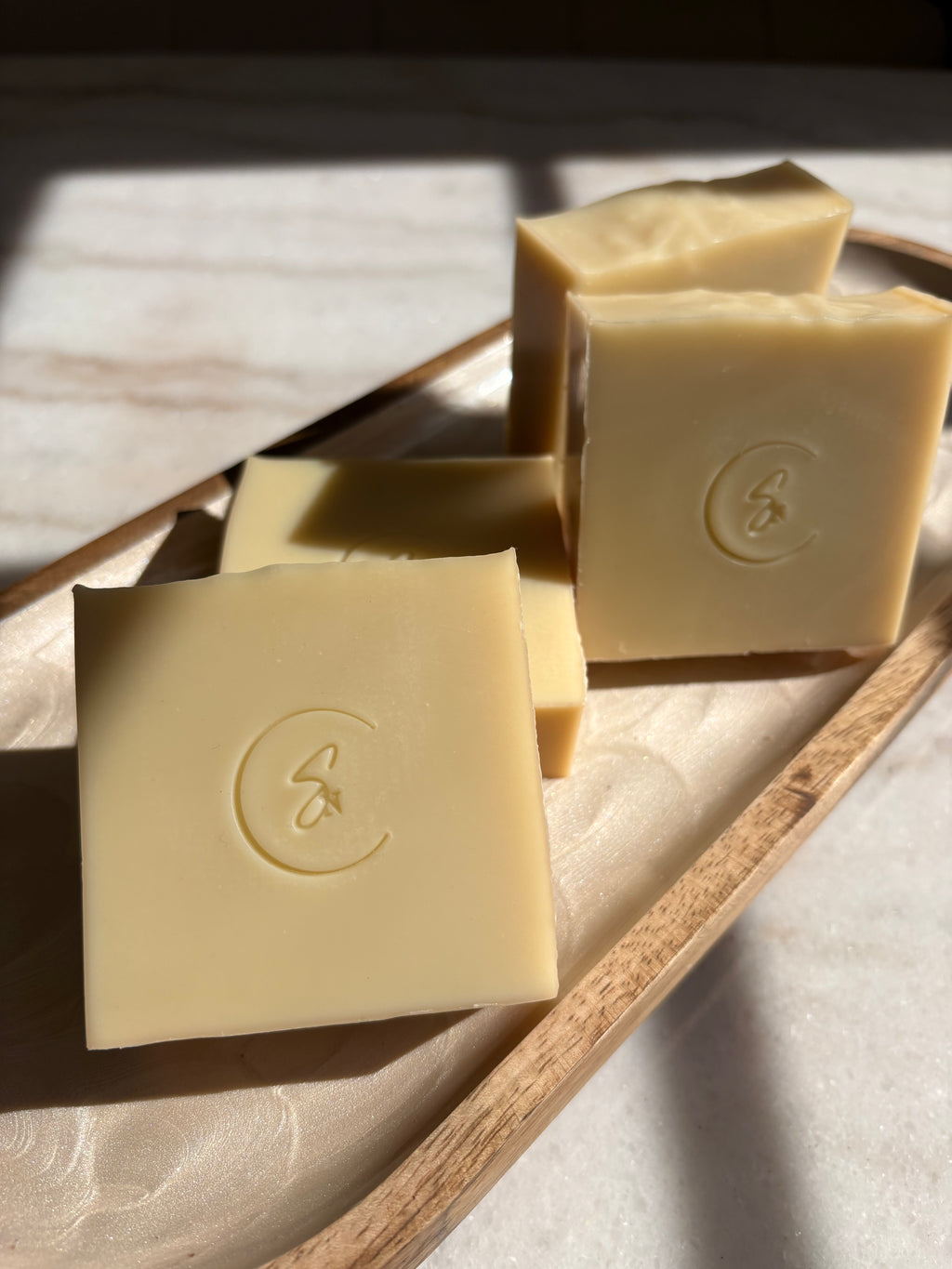 Handmade Chamomile Soap crafted with chamomile-infused botanical oil.