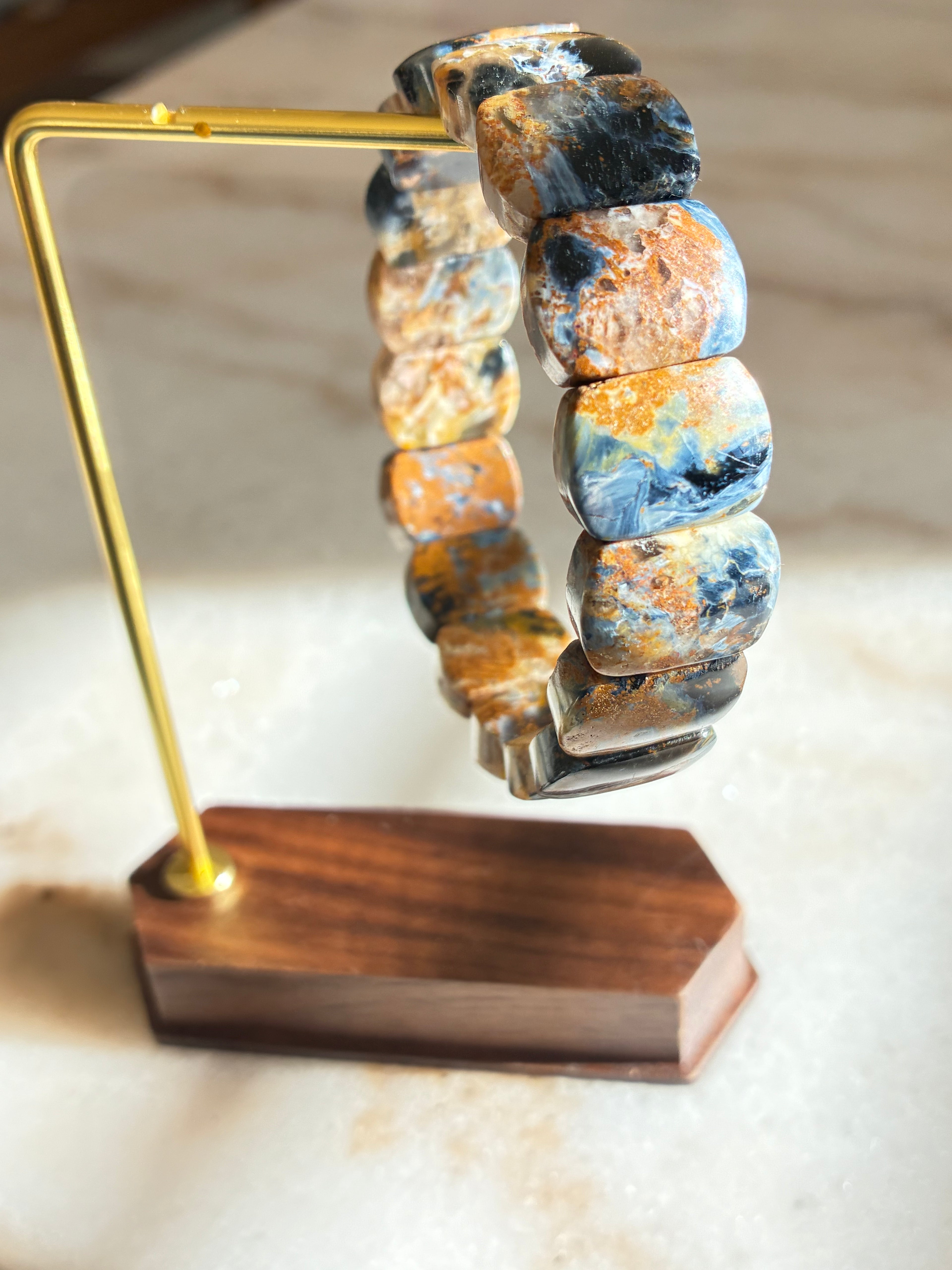 Pietersite Tile Bracelet - Natural Crystal