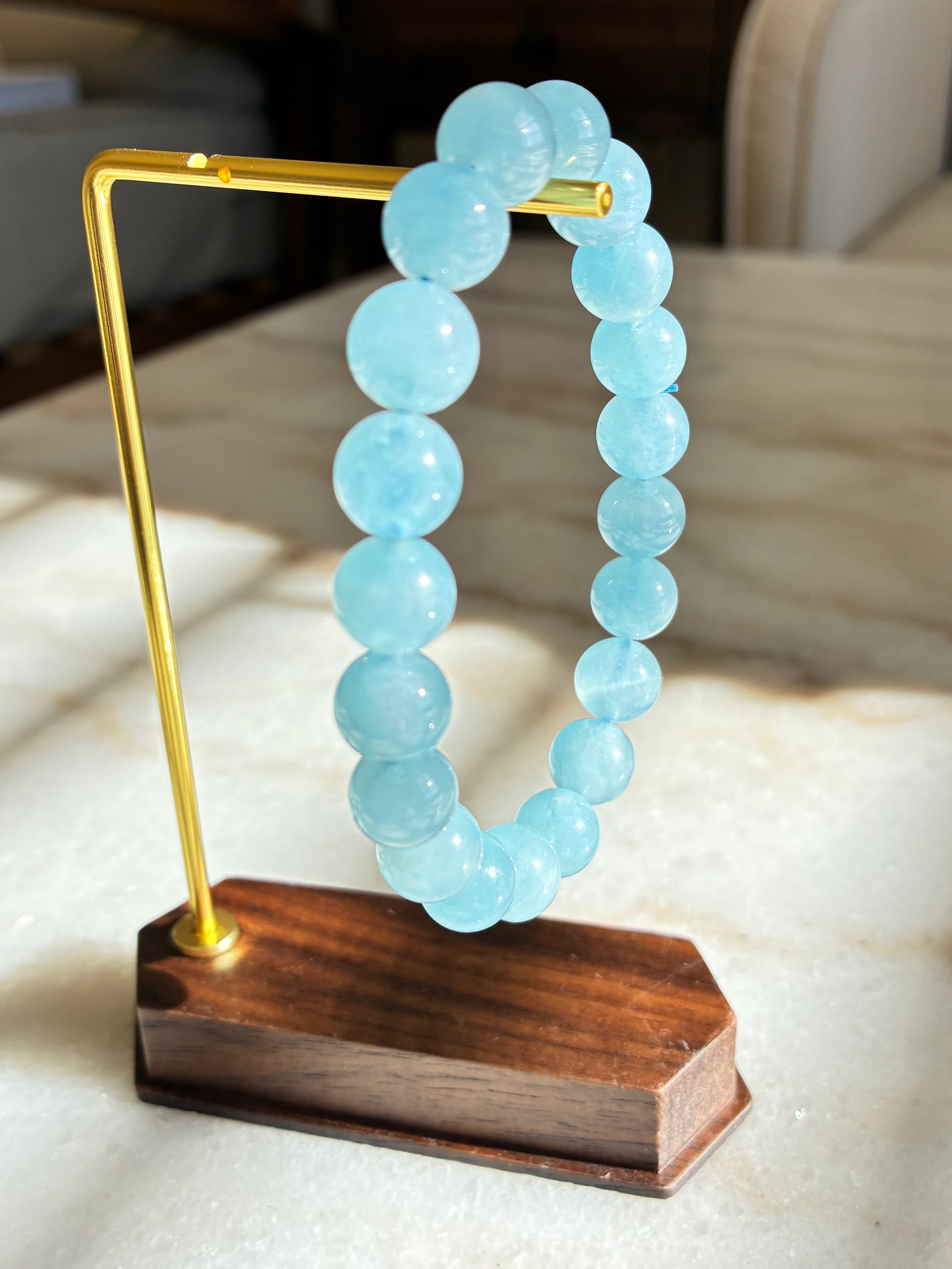 Aquamarine Bracelet - Natural Crystal