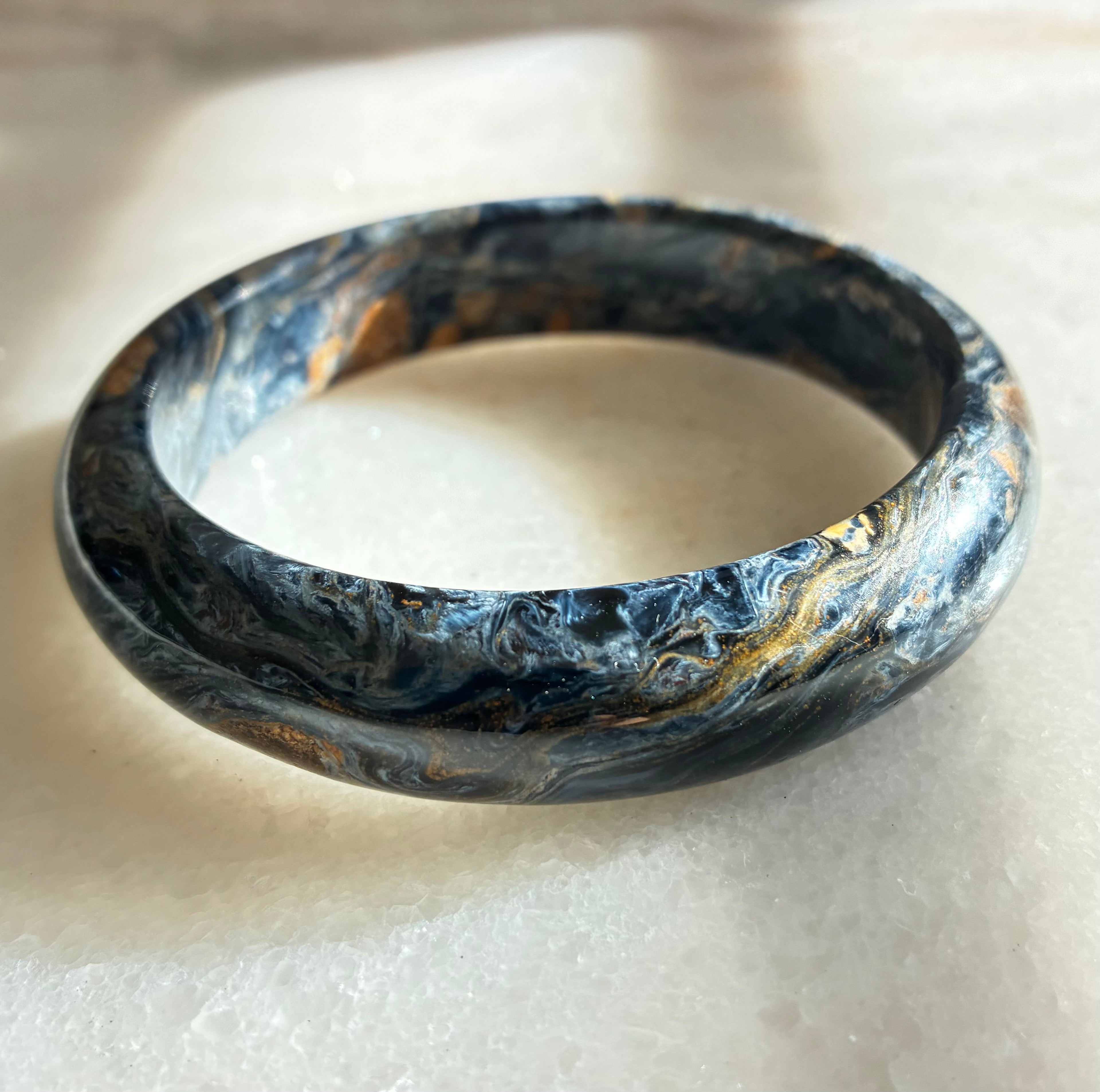 Pietersite Bangle - Natural Stone