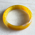 Yellow Agate Bangle - Natural Crystal