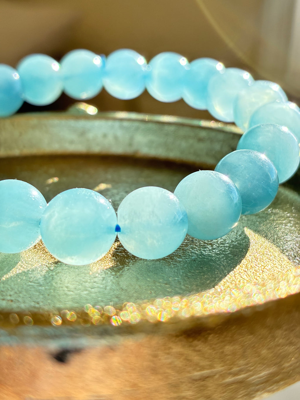 Aquamarine Bracelet - Natural Crystal