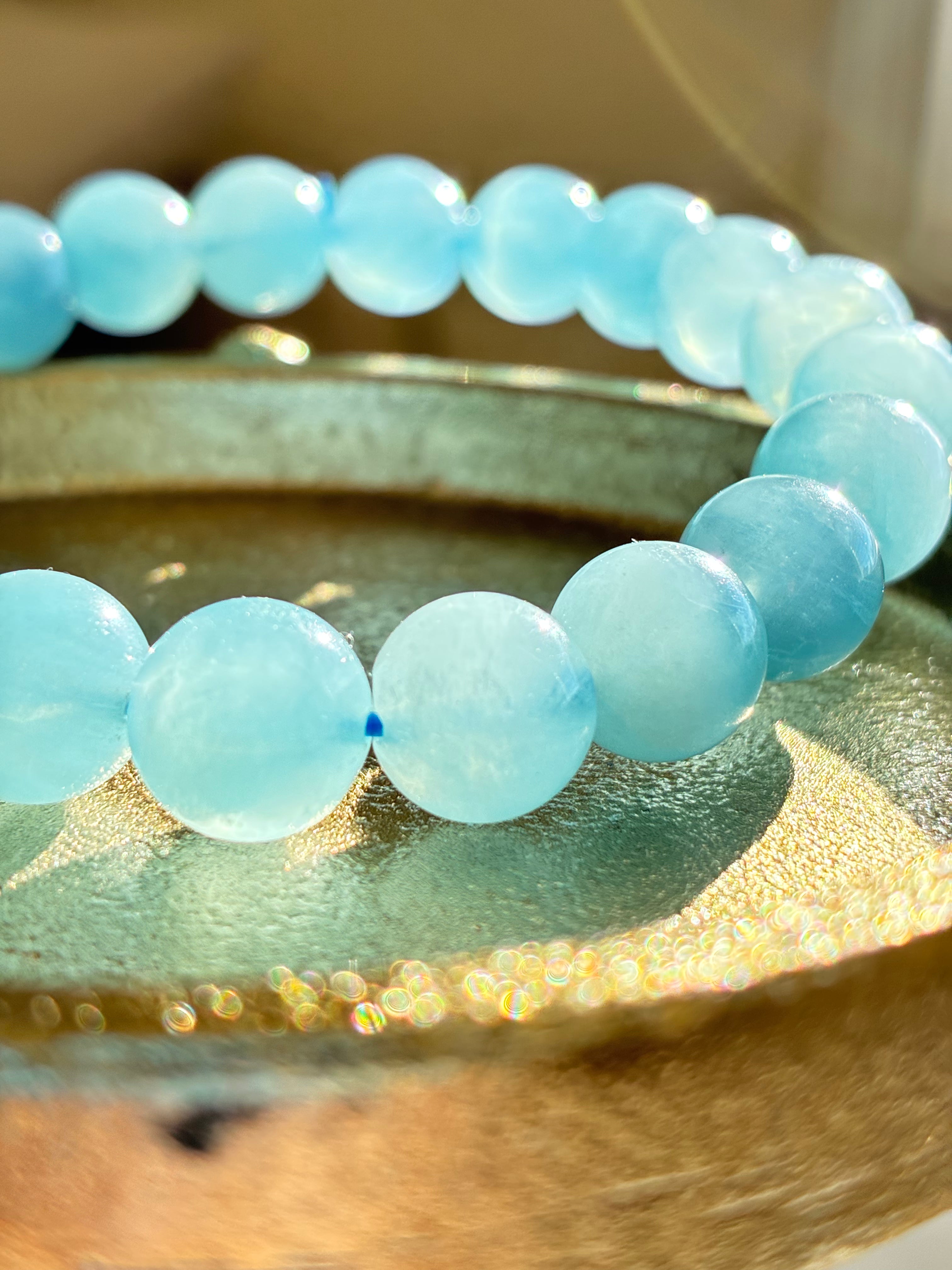 Aquamarine Bracelet - Natural Crystal