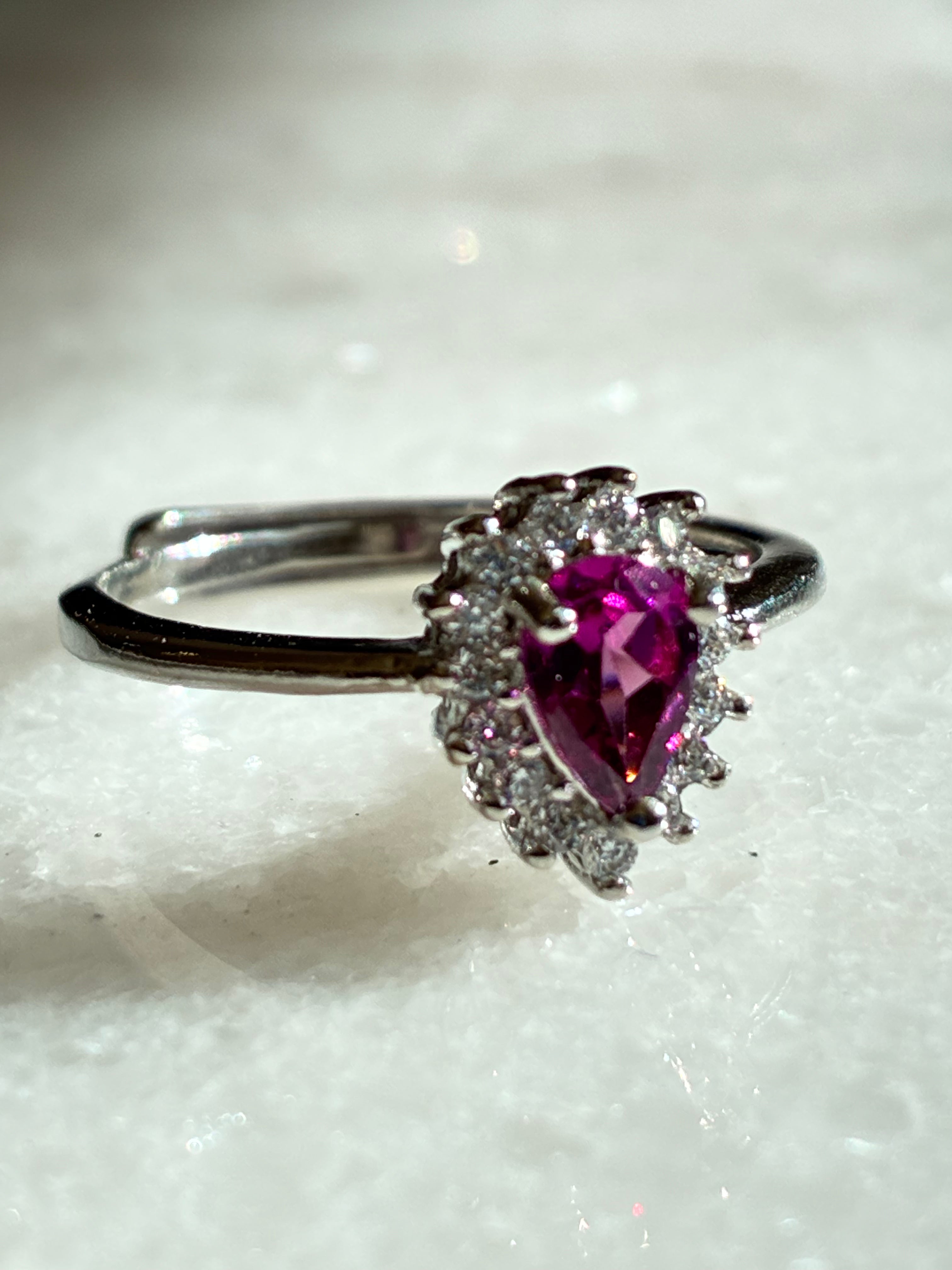 Rhodolite Garnet Silver Ring