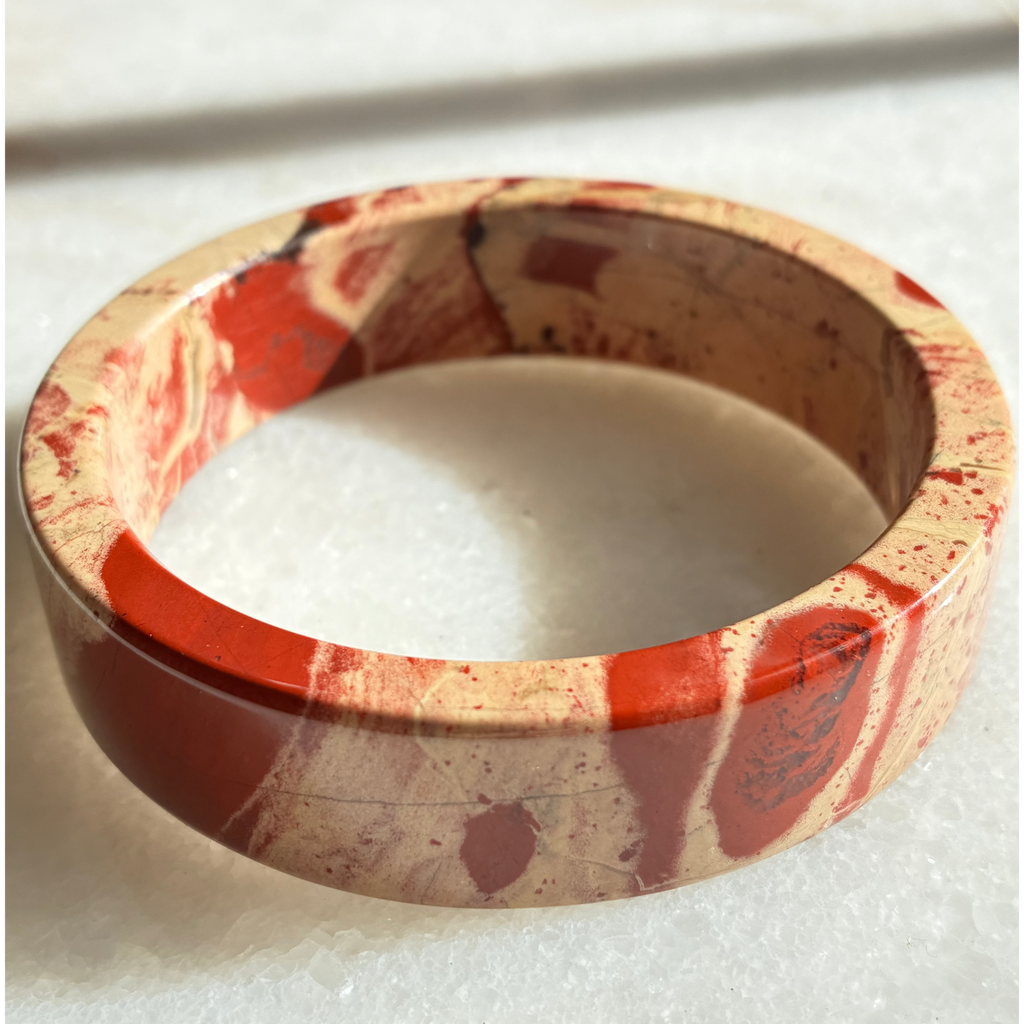 Jasper Bangle - Natural Stone