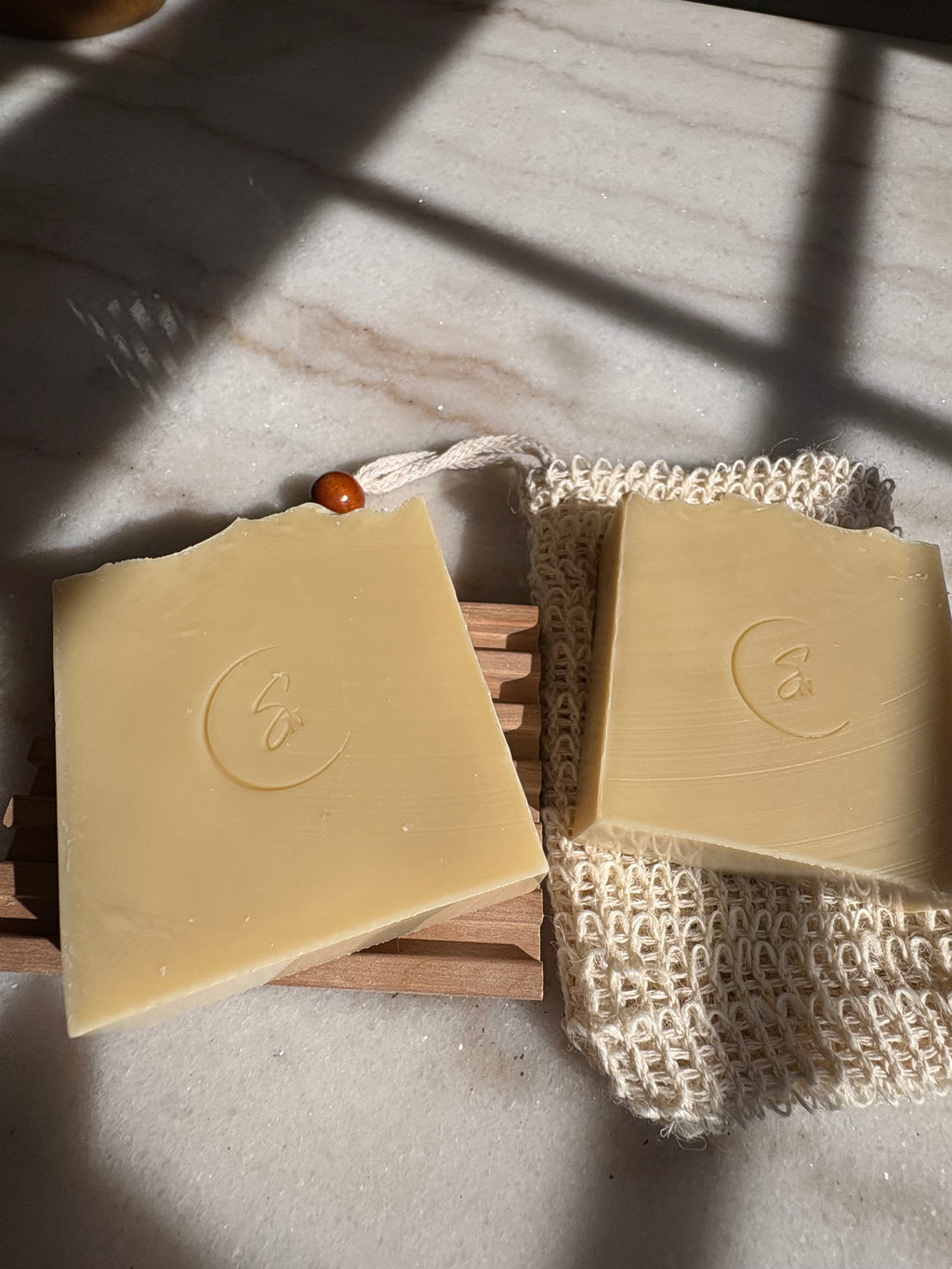 Silk protein soap bar producing rich creamy lather in water