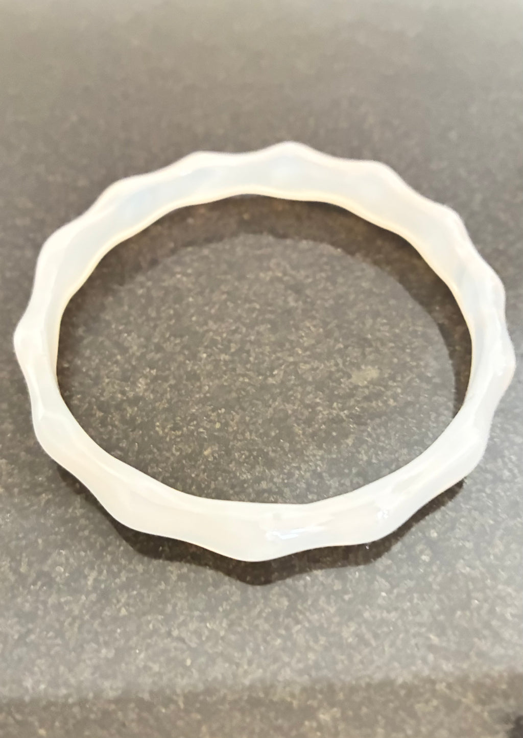 Chalcedony Bangle - Natural Crystal