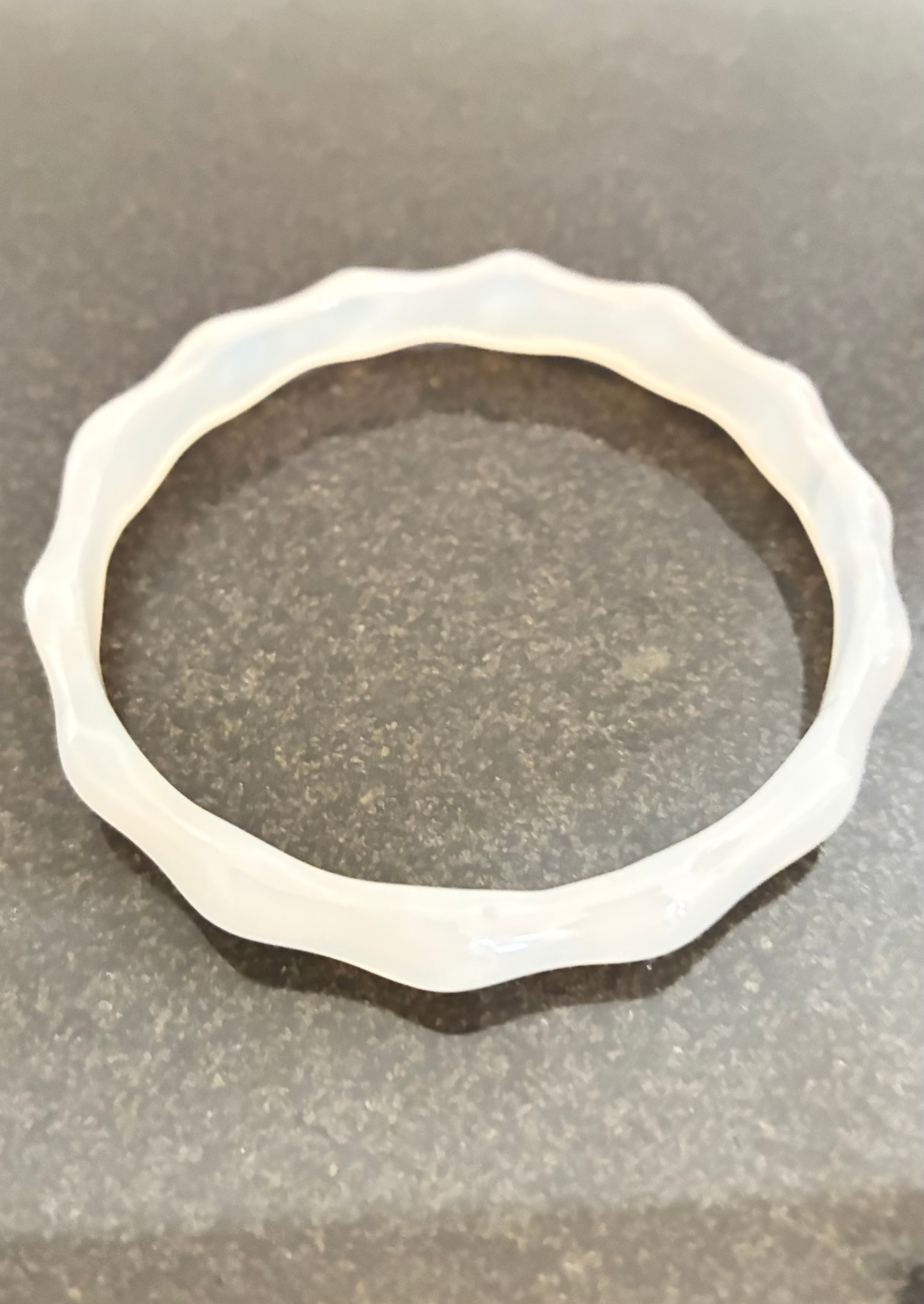 Chalcedony Bangle - Natural Crystal