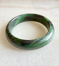 Green Zoisite Bangle - Natural Stone