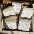 Herbalism Soap Collection | Botanical Soap Gift Set | Handmade Natural Soap Sampler | Mugwort Chamomile Calendula