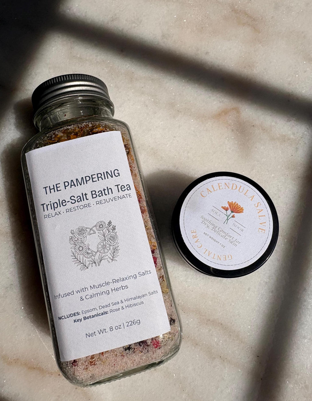 Herbalism Soap Collection | Botanical Soap Gift Set | Handmade Natural Soap Sampler | Mugwort Chamomile Calendula