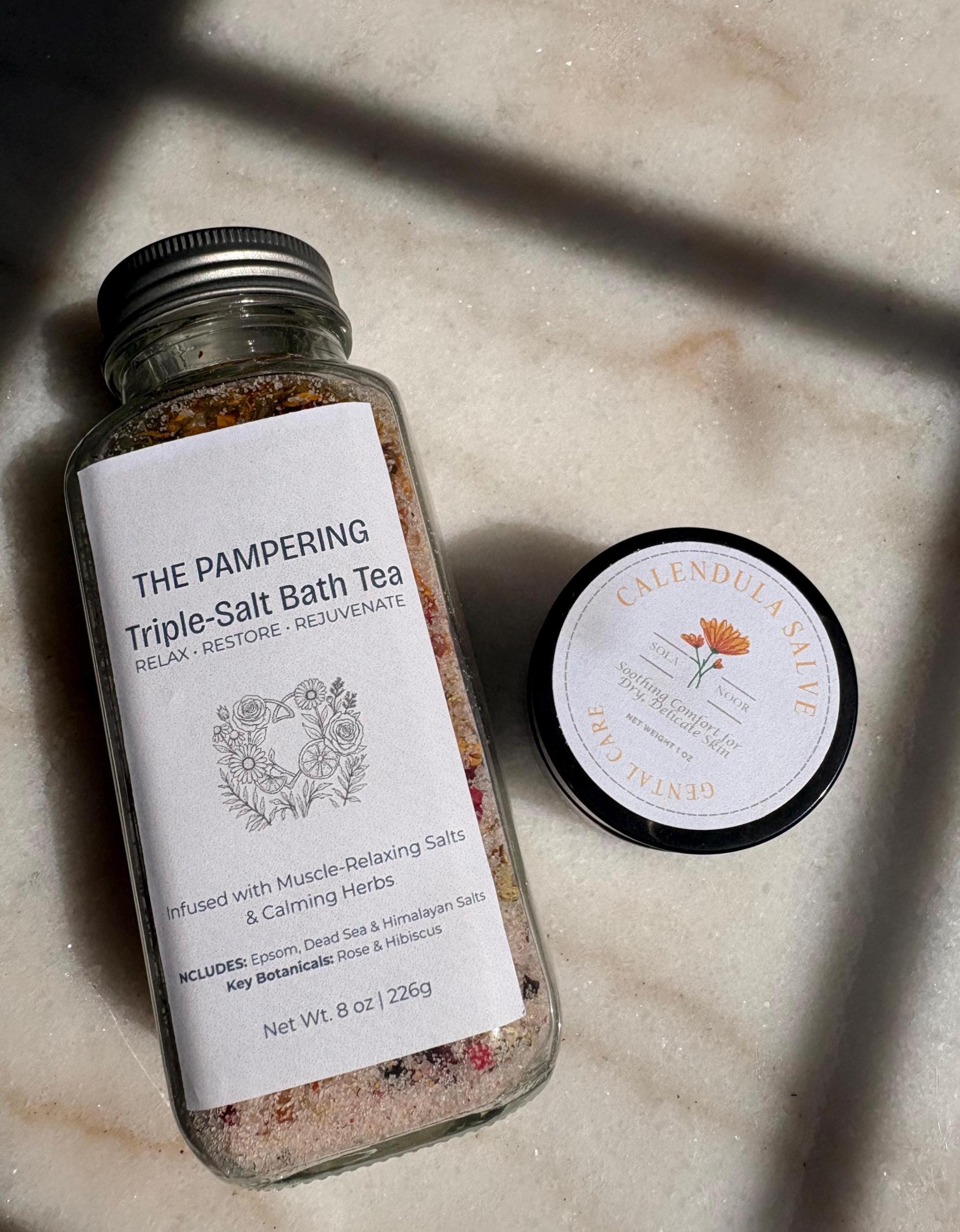 Herbalism Soap Collection | Botanical Soap Gift Set | Handmade Natural Soap Sampler | Mugwort Chamomile Calendula