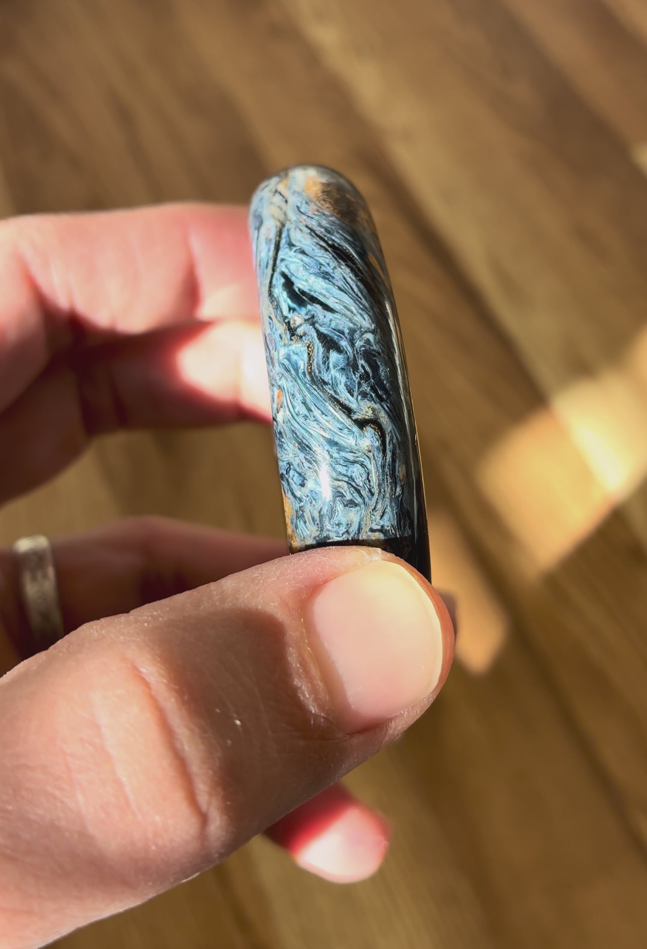 Pietersite Bangle - Natural Stone