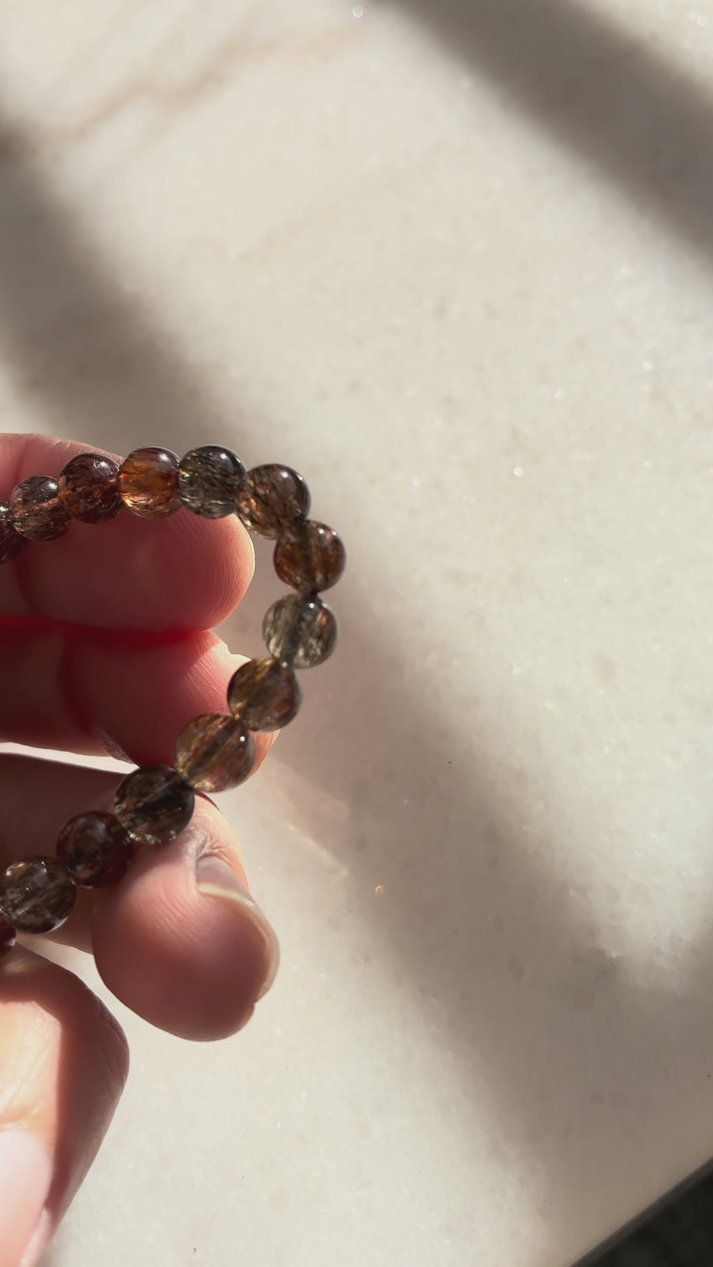 Black Gold Super 7 Bracelet - Natural Crystal
