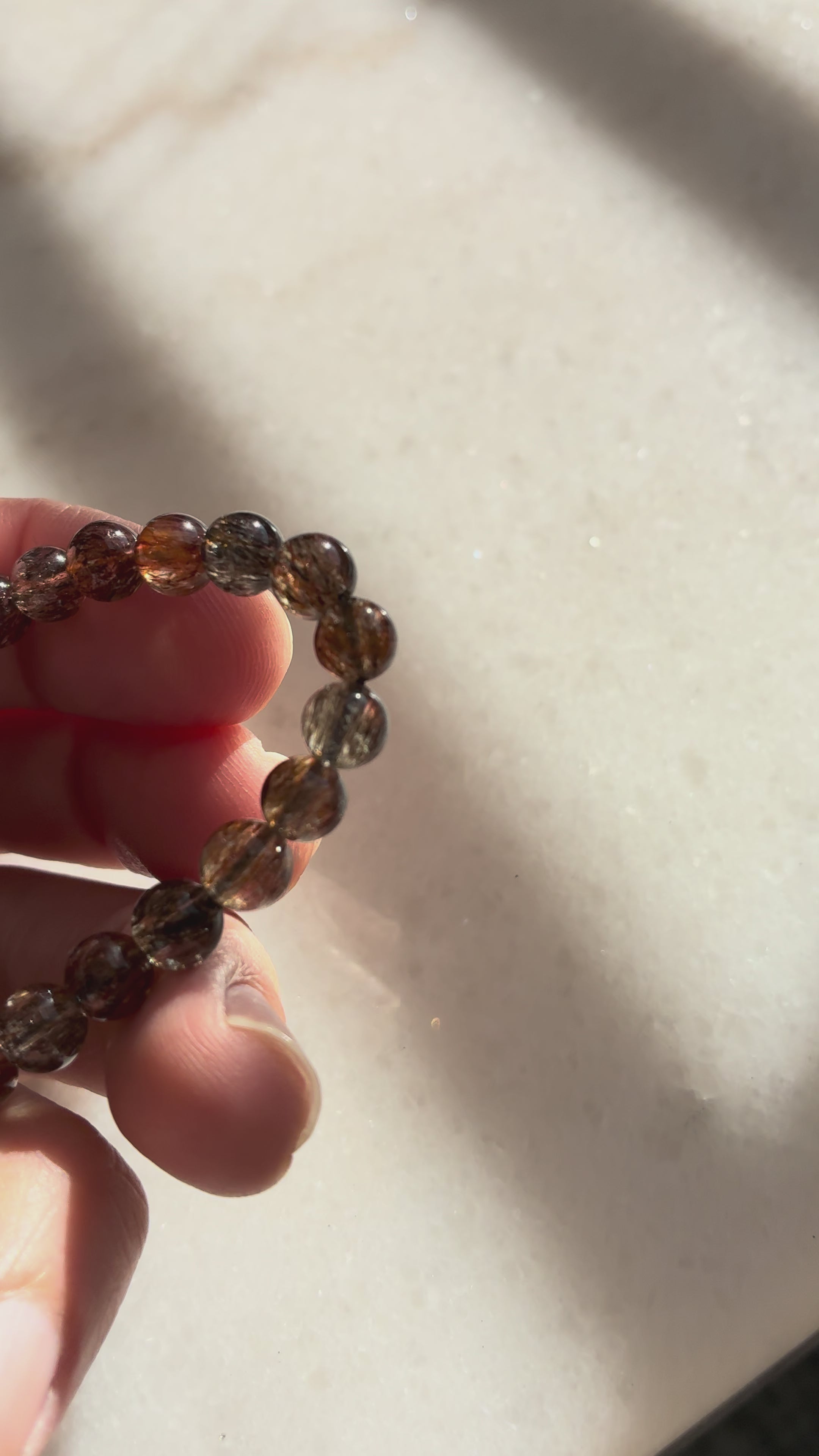 Black Gold Super 7 Bracelet - Natural Crystal
