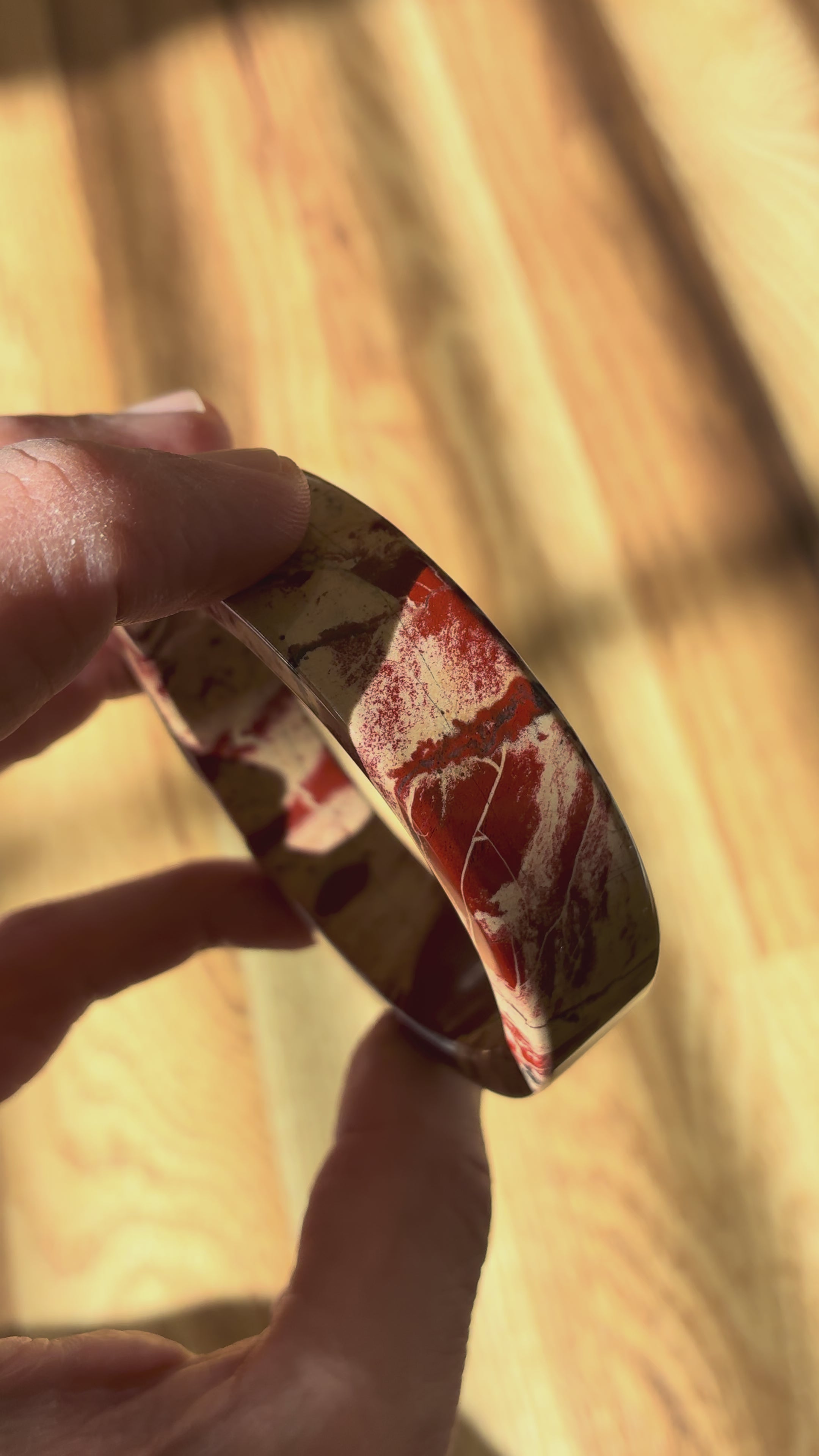 Jasper Bangle - Natural Stone