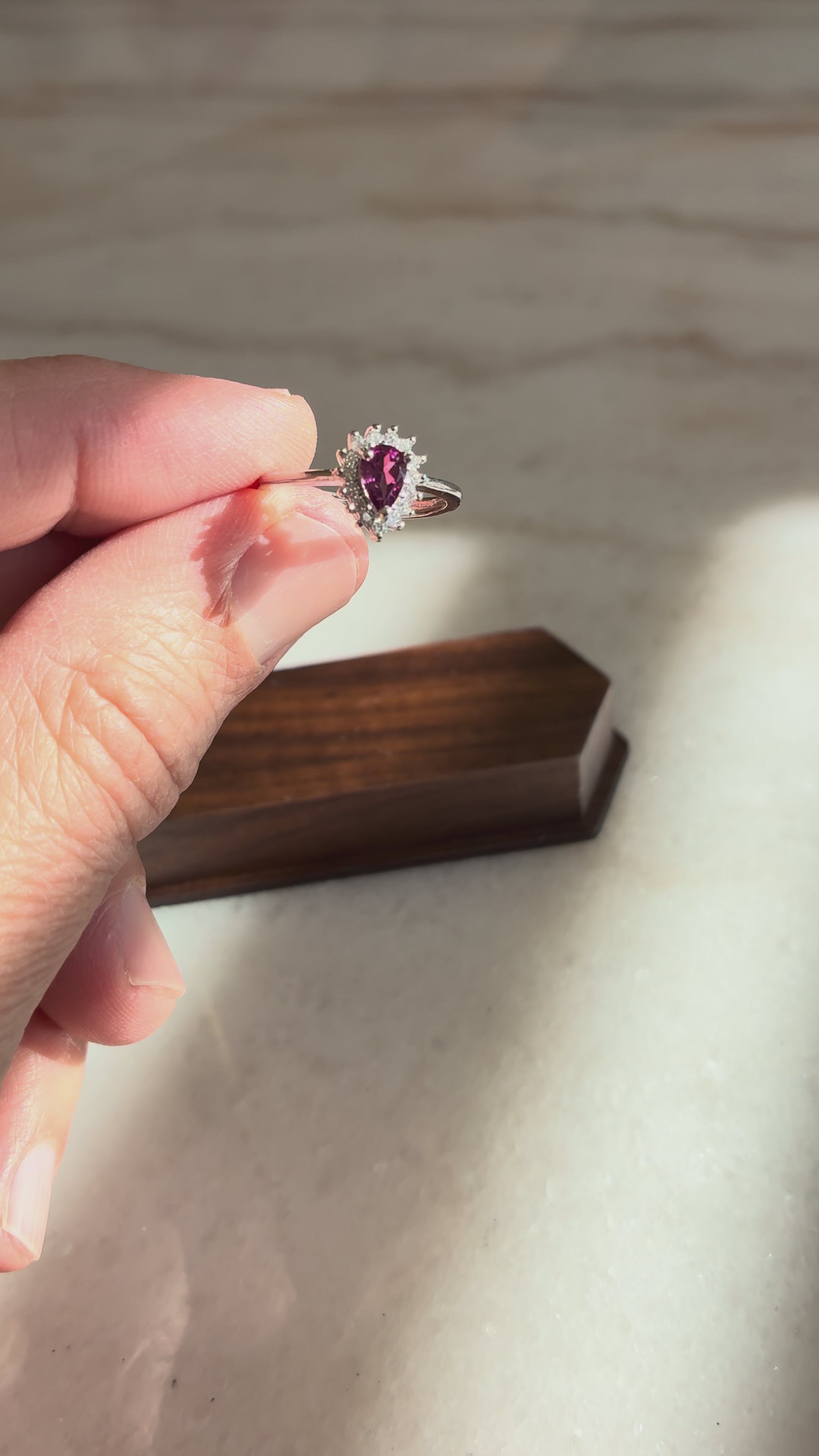 Rhodolite Garnet Silver Ring