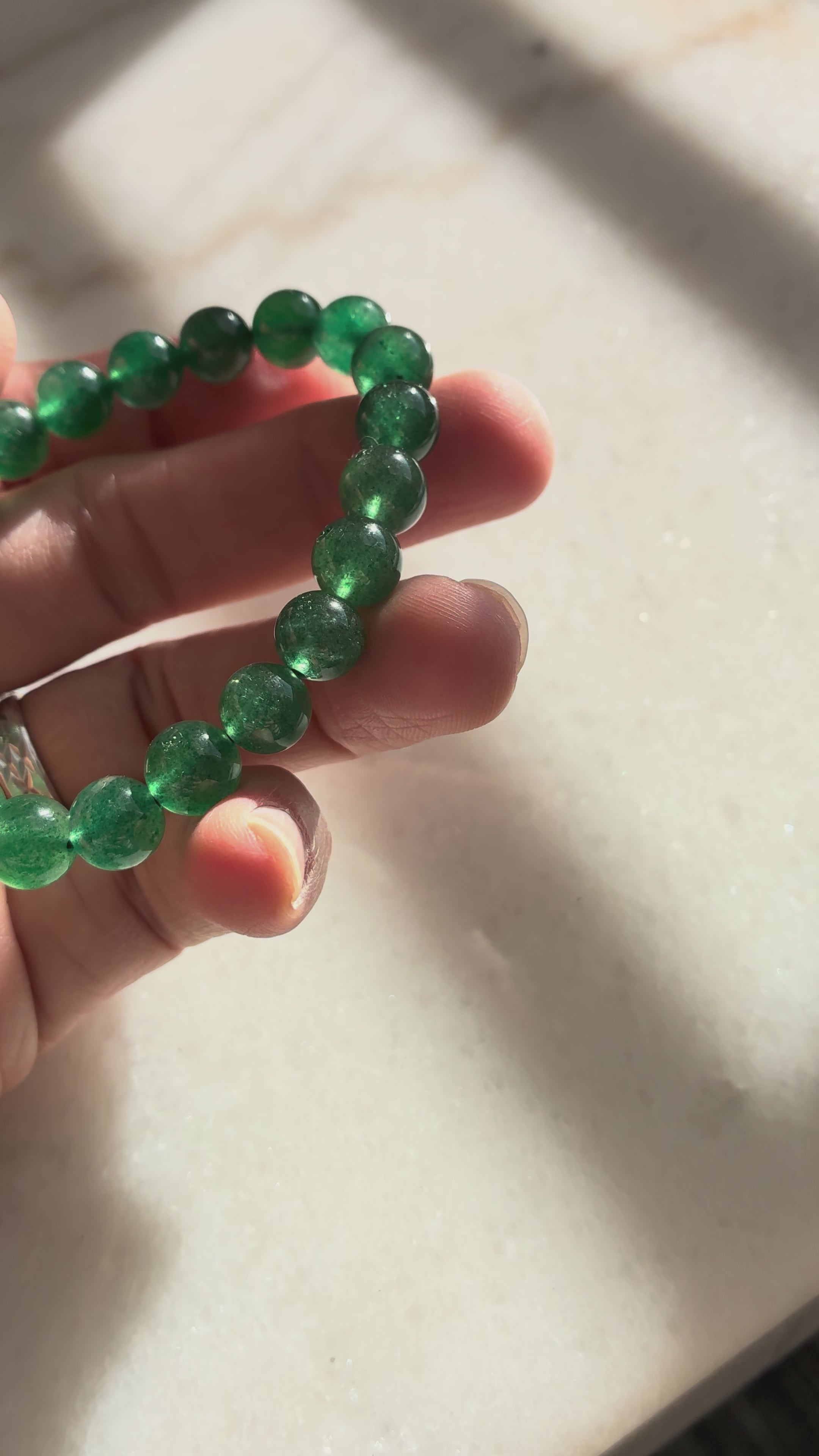 Green Strawberry Quartz  - Natural Crystal