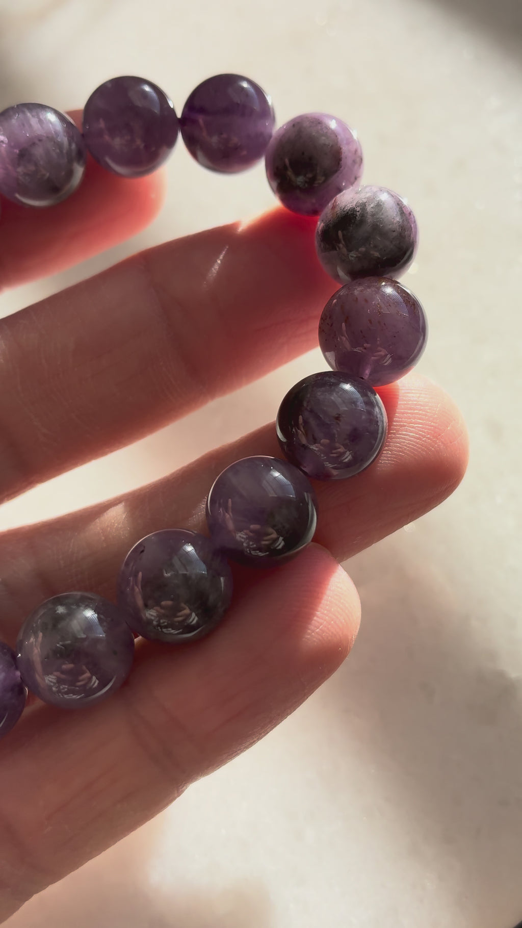 Black Auralite Bracelet - Natural Crystal