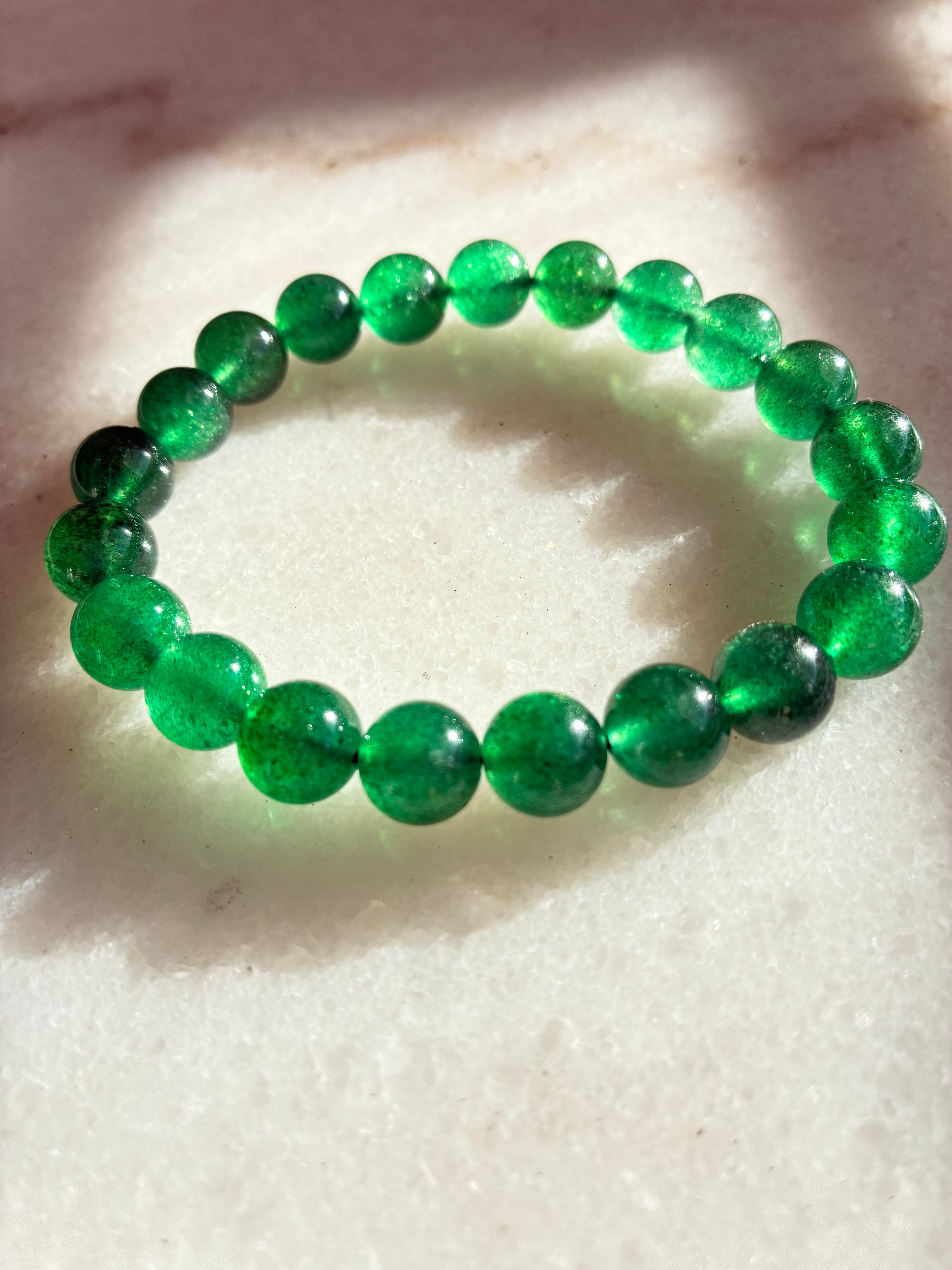 Green Strawberry Quartz  - Natural Crystal